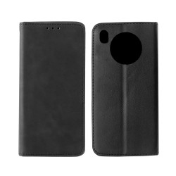 Capa Flip de Couro com Bolso Interno para Huawei Honor 50 Lite Preto Capa Flip de Couro com Bolso Interno para Huawei Honor 50 Lite Preto